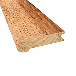 Prefinished Walnut Hickory Hardwood 3/4 in thick x 3.125 in wide x 78 in Length Stair Nose